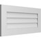Ekena Millwork Vertical Surface Mount PVC Gable Vent: Non-Functional, w/3-1/2"W x 1"H, Standard Frame, 34"W x 16"H GVPVE34X1601SN - alternate 5